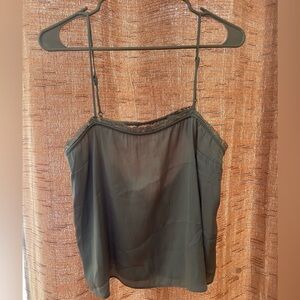 Free People Teal Camisole with Lace Detail